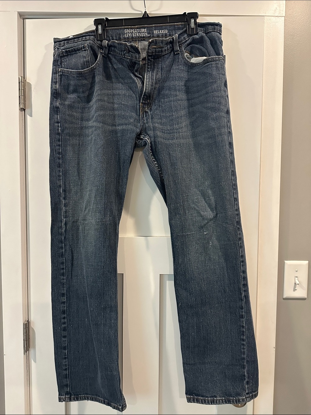 Signature by Levi Strauss Relaxed Dark Indigo Jeans